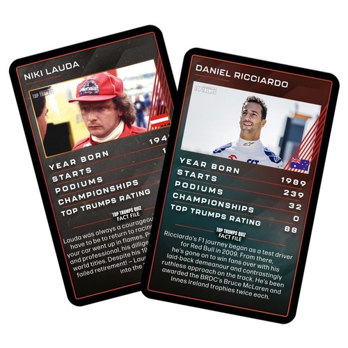 Top Trumps Specials Top 30 Grand Prix Heroes Card Game NEW - Picture 2 of 4
