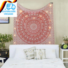 Craft Trade Mandala Rosa Wandteppich Indische Wandtuch Tapestry Wandbehang Boho 