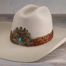 Feather Hat Band for Western Cowboy Hats, Fits All Styles - Stellar