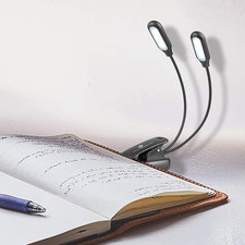 Clip on Book Light/Reading Light/Clip Lamp with 10 LED Eye Care, 3 Color Chan...