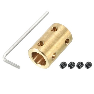 Shaft Coupler L22 x D16 8mm to 10mm Bore Rigid Coupling Screw Wrench