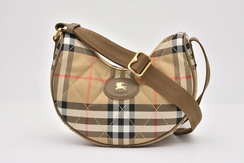 Burberry Horseshoe Crossbody Bag Burberry Check Sand 81113081 #083