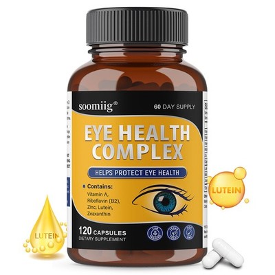 Soomiig Eye Health Complex Lutein Zeaxanthin Vitamin A 30/60/120Capsules Non-Gmo