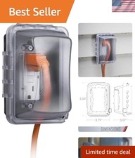 Clear 1-Gang Weatherproof In-Use Outlet Cover - Horizontal/Vertical Mount