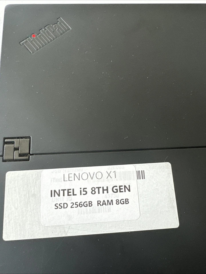 Lenovo ThinkPad X1 · i5-8250 · 8GB · 256GB, photo 2 of 5
