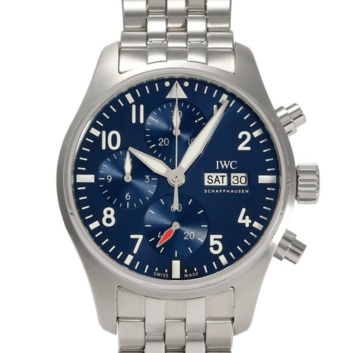 IWC Pilot Watch IW388102 Automatic winding 41mm Blue Stainless New Box and Paper