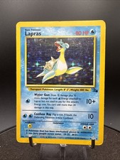 Lapras 10/62 Fossil Set Rare Holo Pokemon Card 1999 WOTC