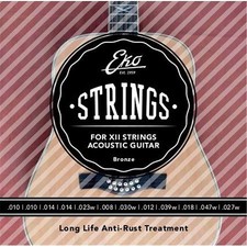 Eko XII Bronze Cordiera per Chitarra Acustica 12 Corde 010/047