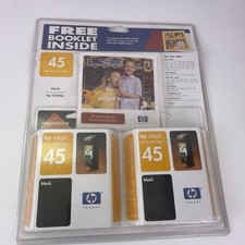 HP 45 New Black Ink Cartridges TWO Pack Inkjet Printer 51645a EXP. MAR 2005