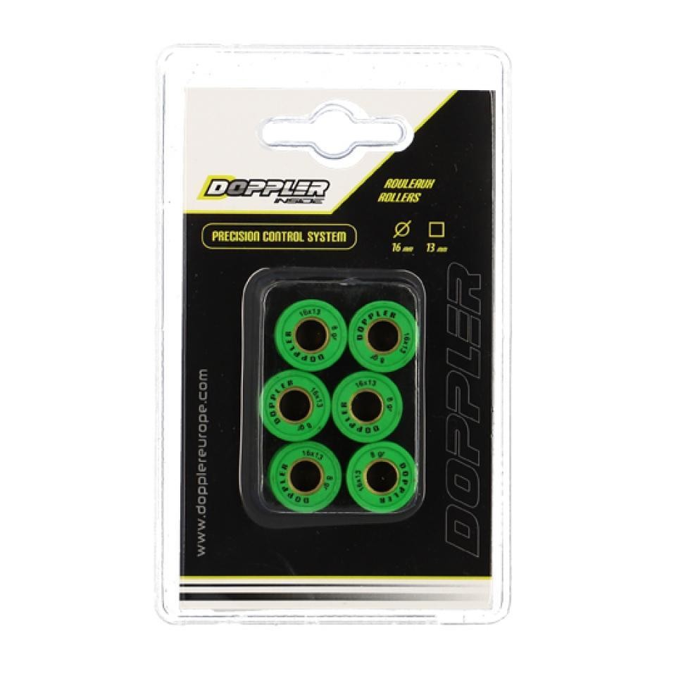 Galet rouleau Doppler 16x13 en composite haute resistance de 7.5Grs pour variateur Kymco 50