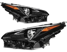 For 2018-2021 Lexus NX300 NX300h Black Housing LH + RH LED Headlights Assembly
