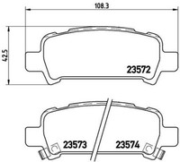 Bremsbelagsatz, Scheibenbremse P 78 011 Brembo FüR Subaru