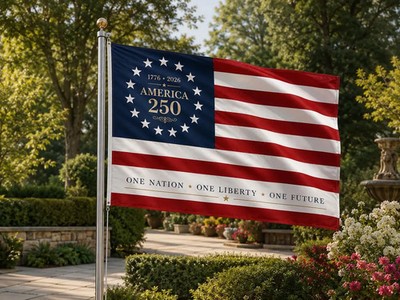 250 Years Freedom USA Flag, 1776 2026 Eagle Betsy Ross Grommet Flag