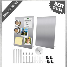 Magnetic Boards 12.6x8.6 Inches, Steel Bulletin Board, Wall Magnet Display, 2