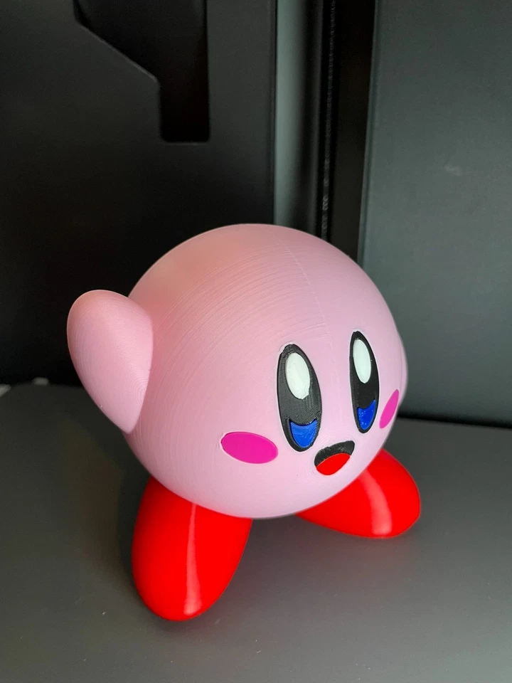 Kirby The Pink Puffball 3D Printed Figure | Nintendo Gaming Decor - Image 4 of 4