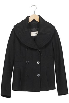 More & More Jacke Damen Anorak Jacket Kurzmantel Gr. 34 Wolle Schwarz #5mcz2js