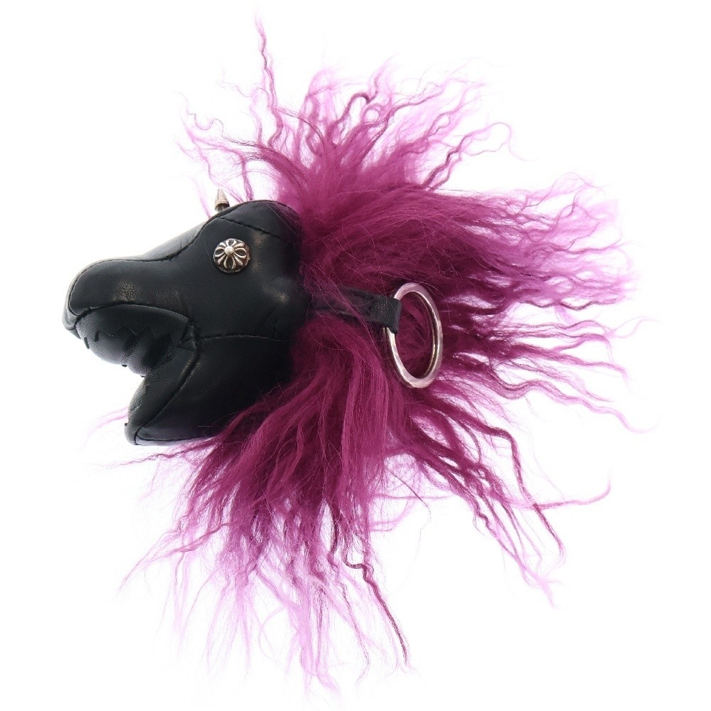 Chrome Hearts ダイナソーキーホルダー Chrome Hearts DINO LTHR Dinosaur Leather Keychain Black
