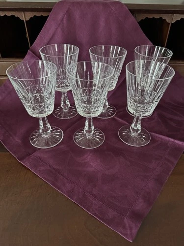 Waterford-Kylemore Set of 6 Vintage Water Goblets