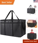 Commercial Insulated Food Delivery Tote - Large Capacity for Parties & Rideshare