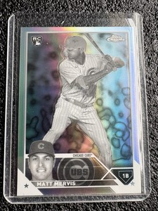 Matt Mervis 2023 Topps Chrome Update Negative Refractor RC #USC112 Cubs