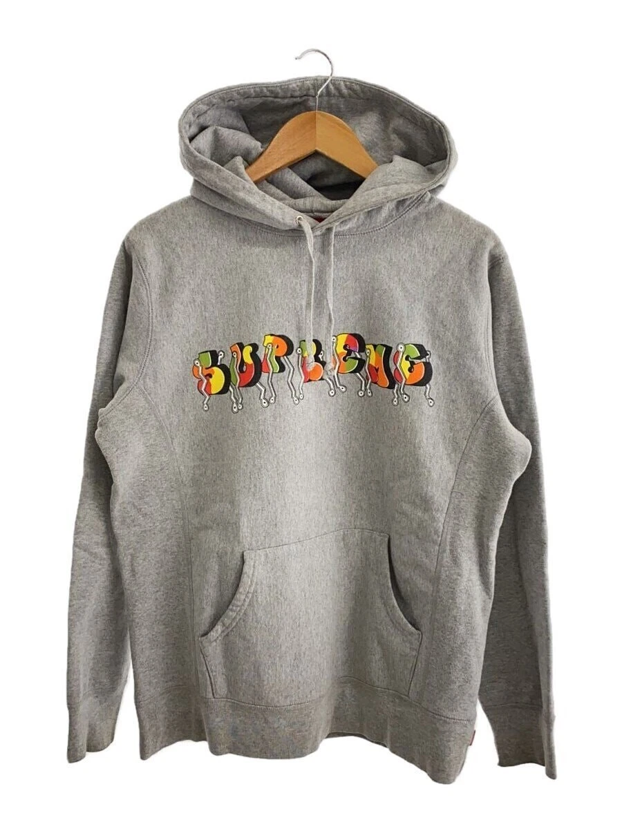 Sweat à capuche Supreme gris M occasion