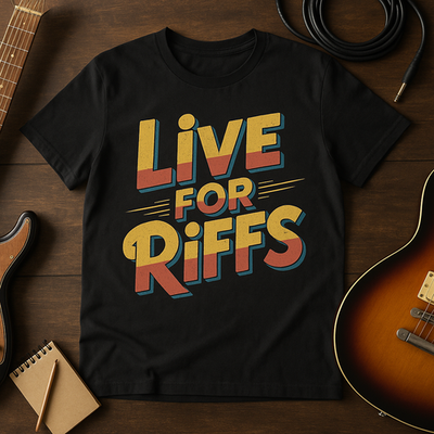#ad #ad Live For Riffs Music Lovers Guitar Gift T shirt $24.95