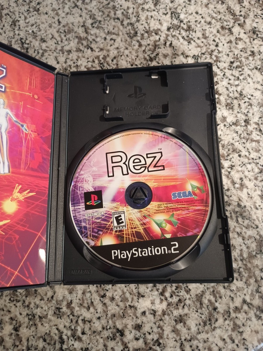 Rez (Sony PlayStation 2, 2001) CIB Mint Disc & Manual ~ Rare PS2
