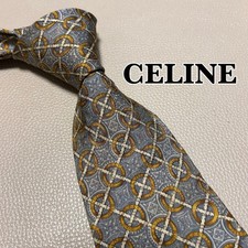 CELINE necktie, Macadam, Triomphe, stripe, dot, check pattern