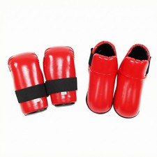 2 Pieces KampfsportSchutzset Synthetisch Hand- und Fu&szlig;schutzset Offenes Design