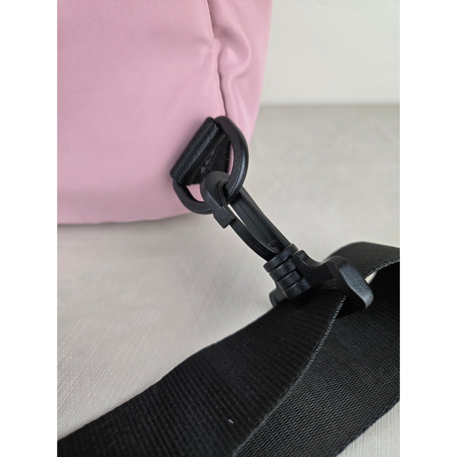 Fabletics Pink Nylon Mini Backpack Sling Bag Adju… - image 4