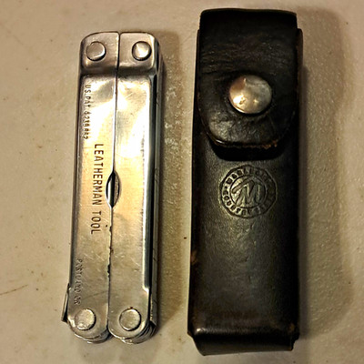 Leatherman Tool Folding Multi-Tool w/ Black Leather Belt Sheath Portland OR