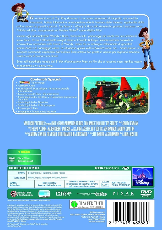 Toy Story 2 (DVD) Pixar Animation (UK IMPORT) - Image 3 of 3