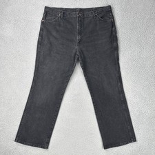 VTG Wrangler Slim Cowboy Cut Jeans Men 42x30 Black Western Rodeo 936WBK Denim