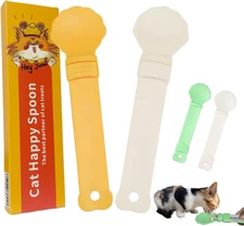 2Pcs Cat Strip Feeder, Happy Spoon for Cats, Lickable Squeezable Creamy Treat