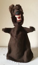 Dresdner Künstlerpuppe Handpuppe Wolf Fa. Expertic DDR selten
