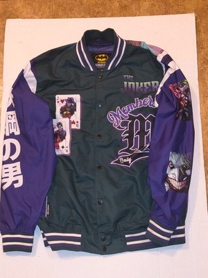 BATMAN/JOKER MEMBERS ONLY WINDBREAKER JACKET LIMITED EDITION SIZE M,L