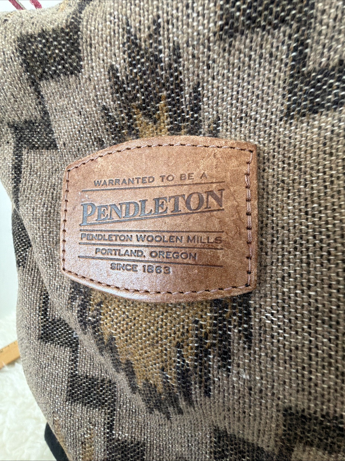 NWT Pendleton Full Size backpack, Wool $128 - image 19