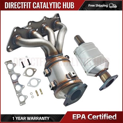 2x Front Rear Catalytic Converter For 2012-2017 Hyundai Accent 1.6L