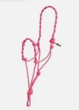 Tough 1 Knotted Rope Adjustable Training Halter Used Set Of 2 Pink
