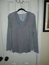 Tresics Women's Gray Lightweight French Terry Oversized Hoodie - Size Large