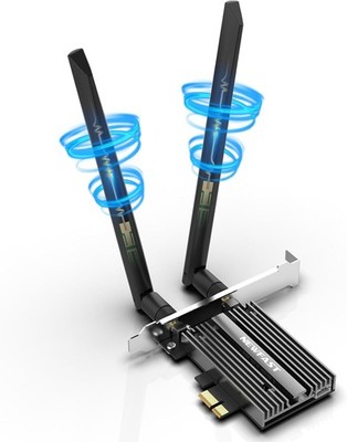 Newfast AX210 5400Mbps Tri-Band WiFi 6E PCI-E WLAN Adapter Netzwerkkarte
