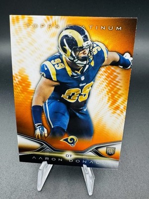 Aaron Donald RC 2014 Topps Platinum #112 Orange Refractor Rookie MINT