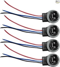 4PCS Car Wire Harness Pigtail Socket, LED and Standard Bulb Socket Style: 4PCS