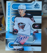 Upper Deck 2022-23 SP Game Used Authentic Rookies Nick Blankenburg Auto #210
