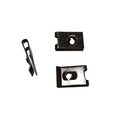  10 U-Style Clip-On Nut 50 Pack Black U-Type Fasteners for Sheet Metal