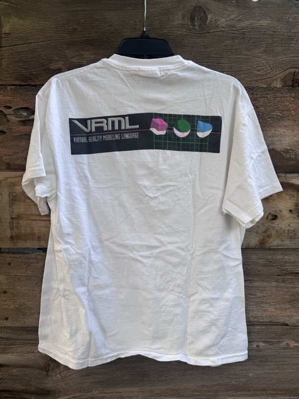 Vintage 90s IBM VRML Virtual Reality T Shirt L