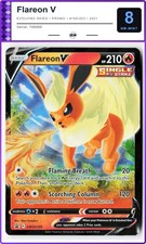 Flareon V Evolving Skies #169/203 Parallel / Insert Variant 2021 Pokemon DCM 8 on eBay