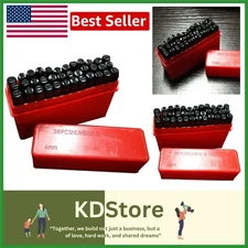 36-Pc 4mm Metal Letter & Number Stamp Set