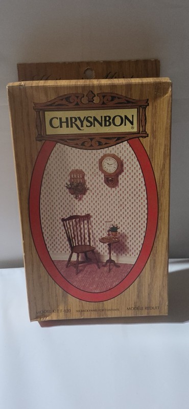 Chrysnbon Miniature Victorian Table And.chair.