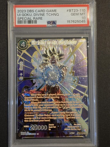 PSA 10 Ultra Instinct Goku Divine Technique – SPR BT23-110 – Dragon Ball Super